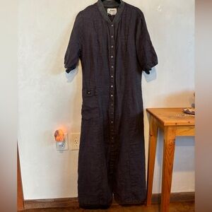 FLAX Purple Maxi Duster Dress